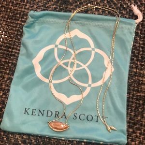 Kendra Scott gold necklace, adjustable chain
